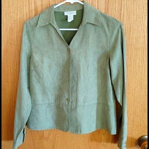 Appleseed's Petite faux suede short Jacket